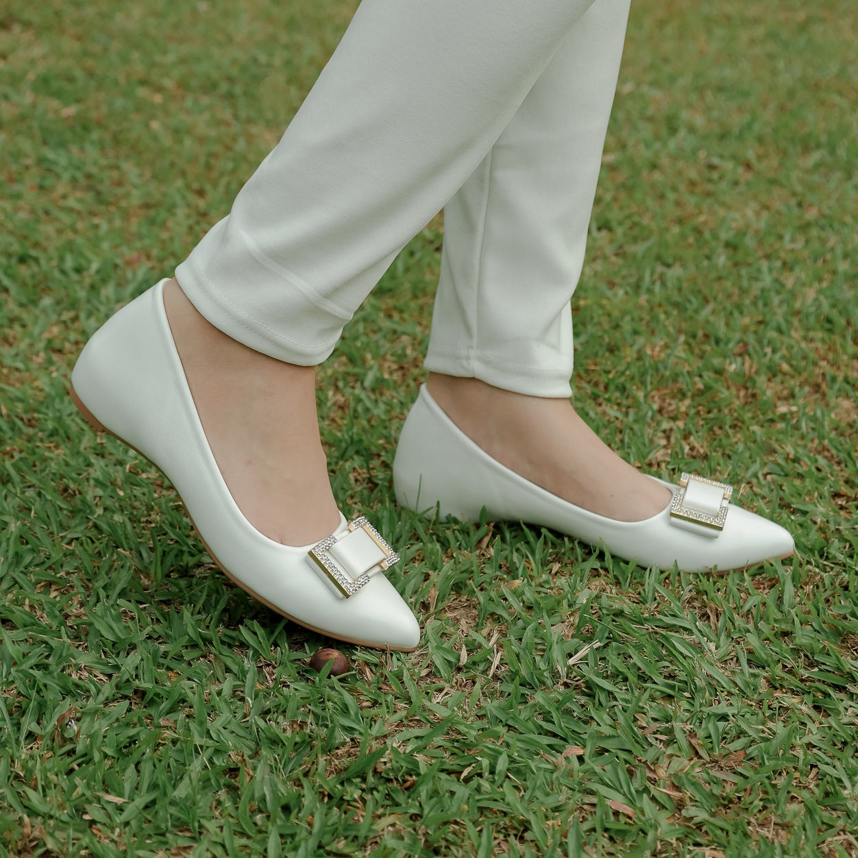 Ayra Diamond Ballerina Flats