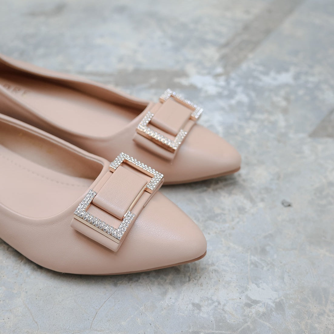 Ayra Diamond Ballerina Flats