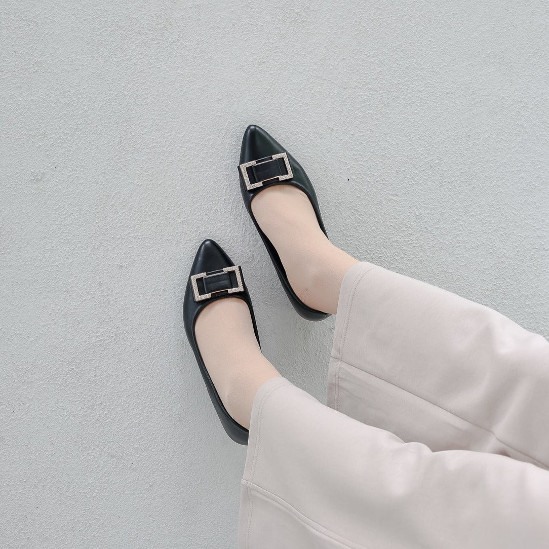 Ayra Diamond Ballerina Flats