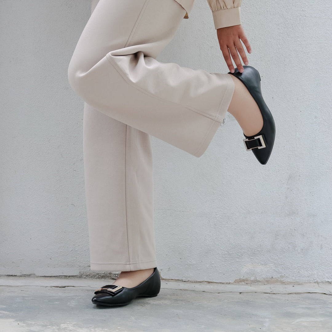 Ayra Diamond Ballerina Flats