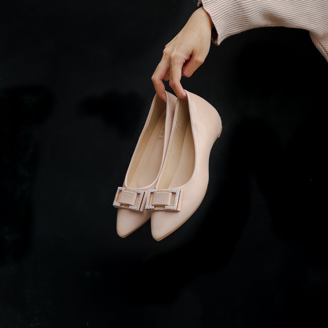 Ayra Diamond Ballerina Flats