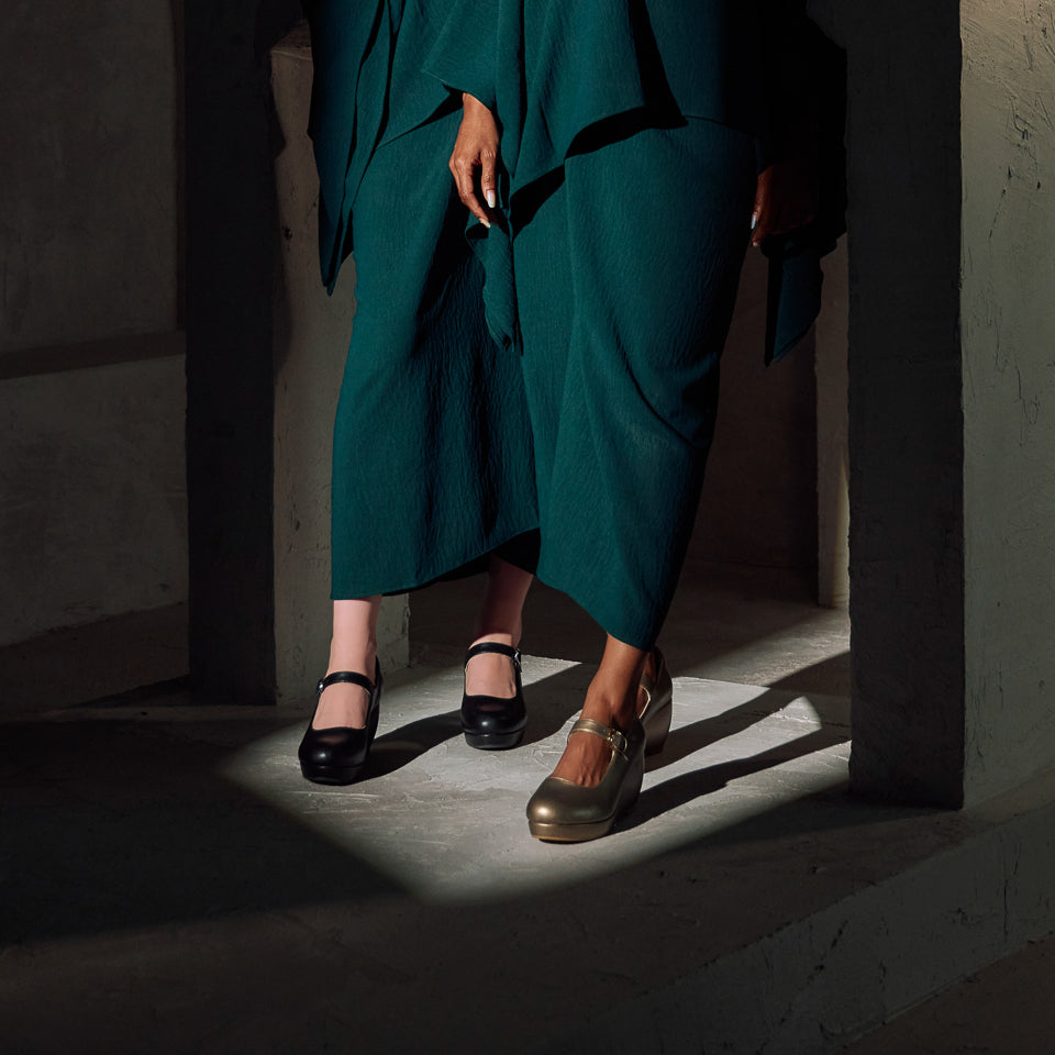 Ruby Mary Jane Buckle Wedge