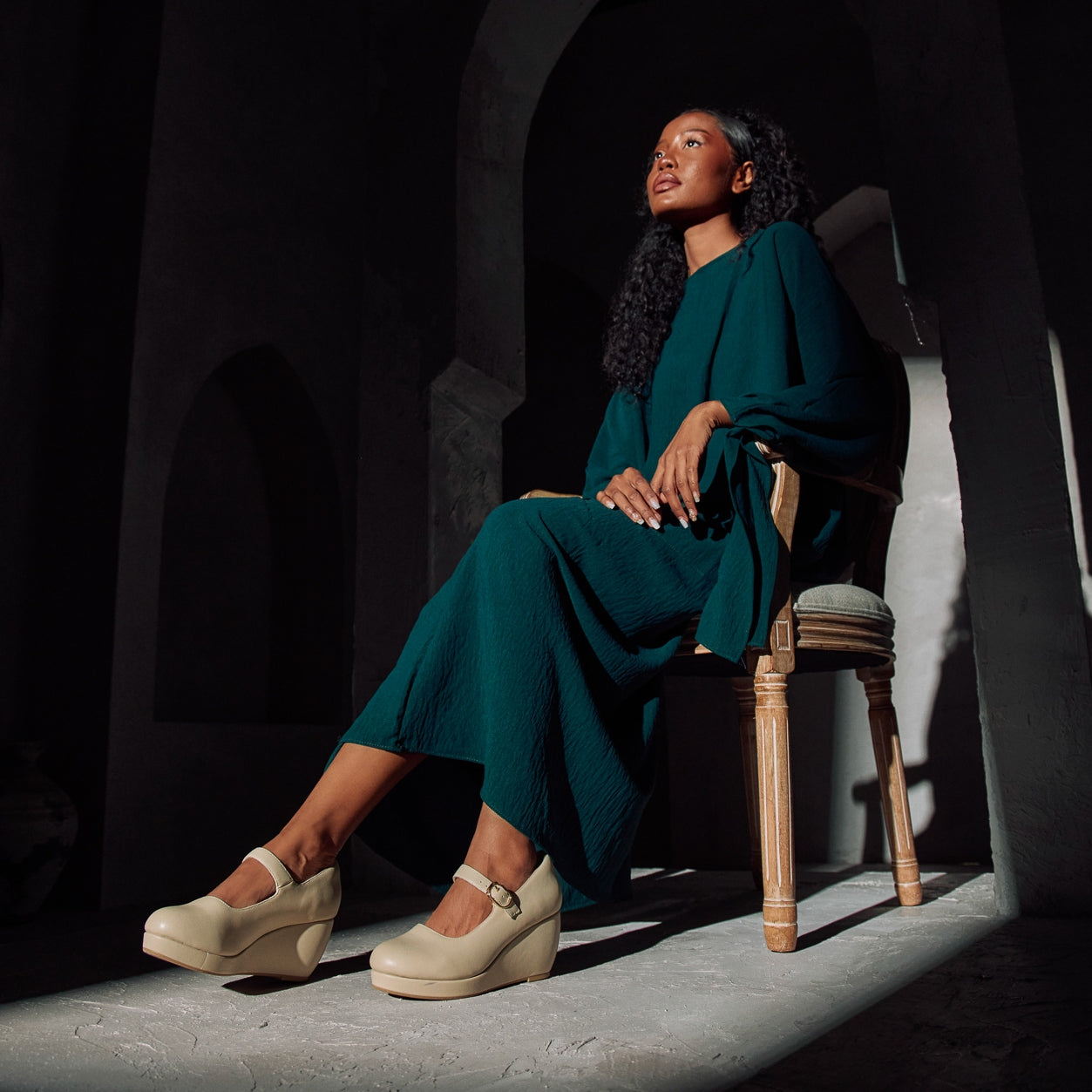 Ruby Mary Jane Buckle Wedge