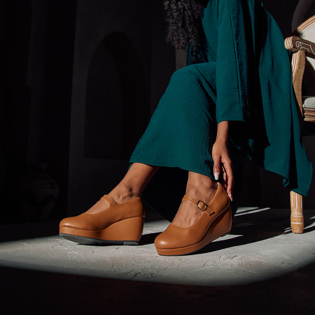 Ruby Mary Jane Buckle Wedge