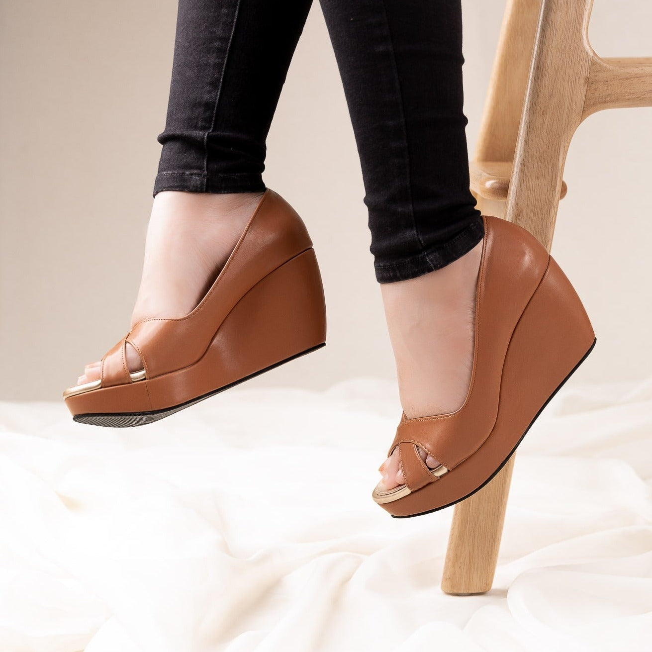 Rossa Peep Toe Wedge