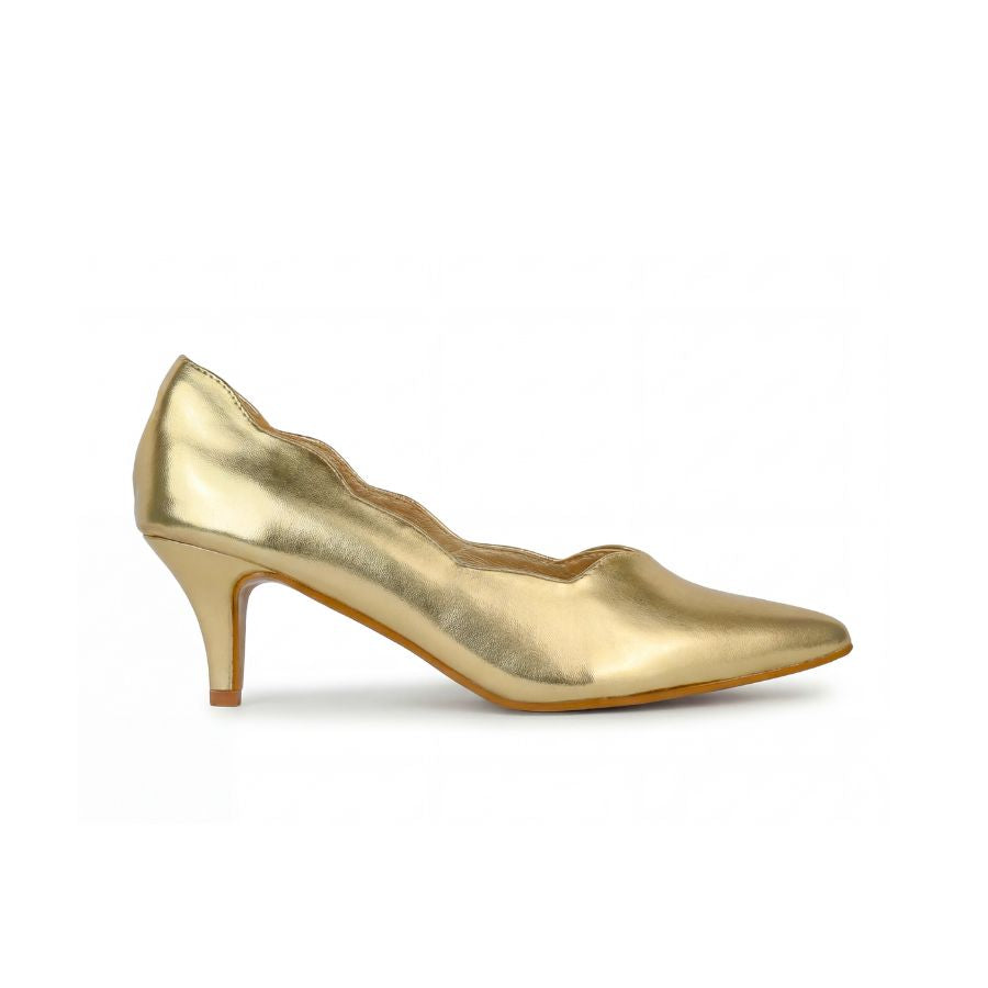 Diana Scallop Pump Heel