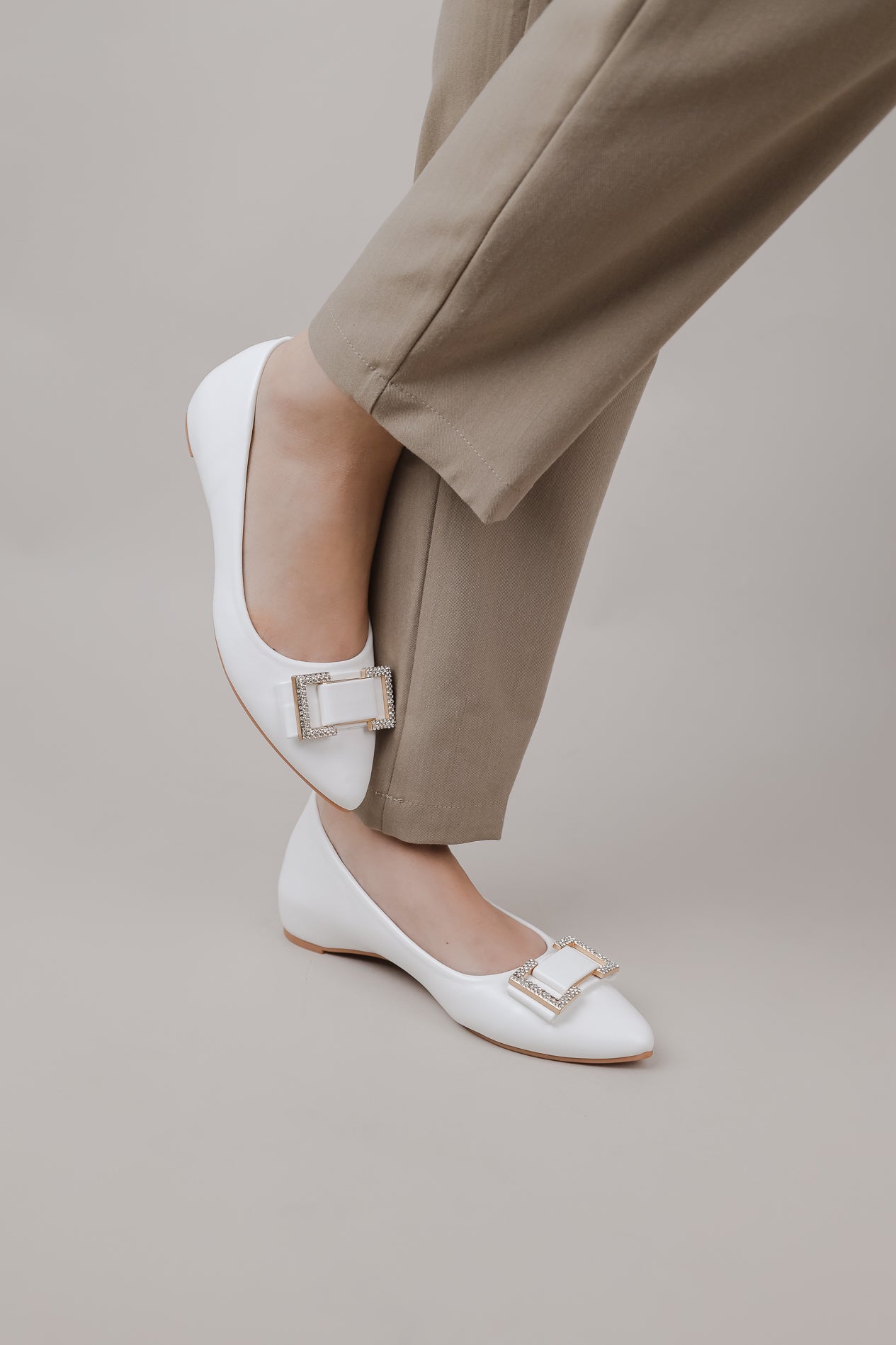 Ayra Diamond Ballerina Flats