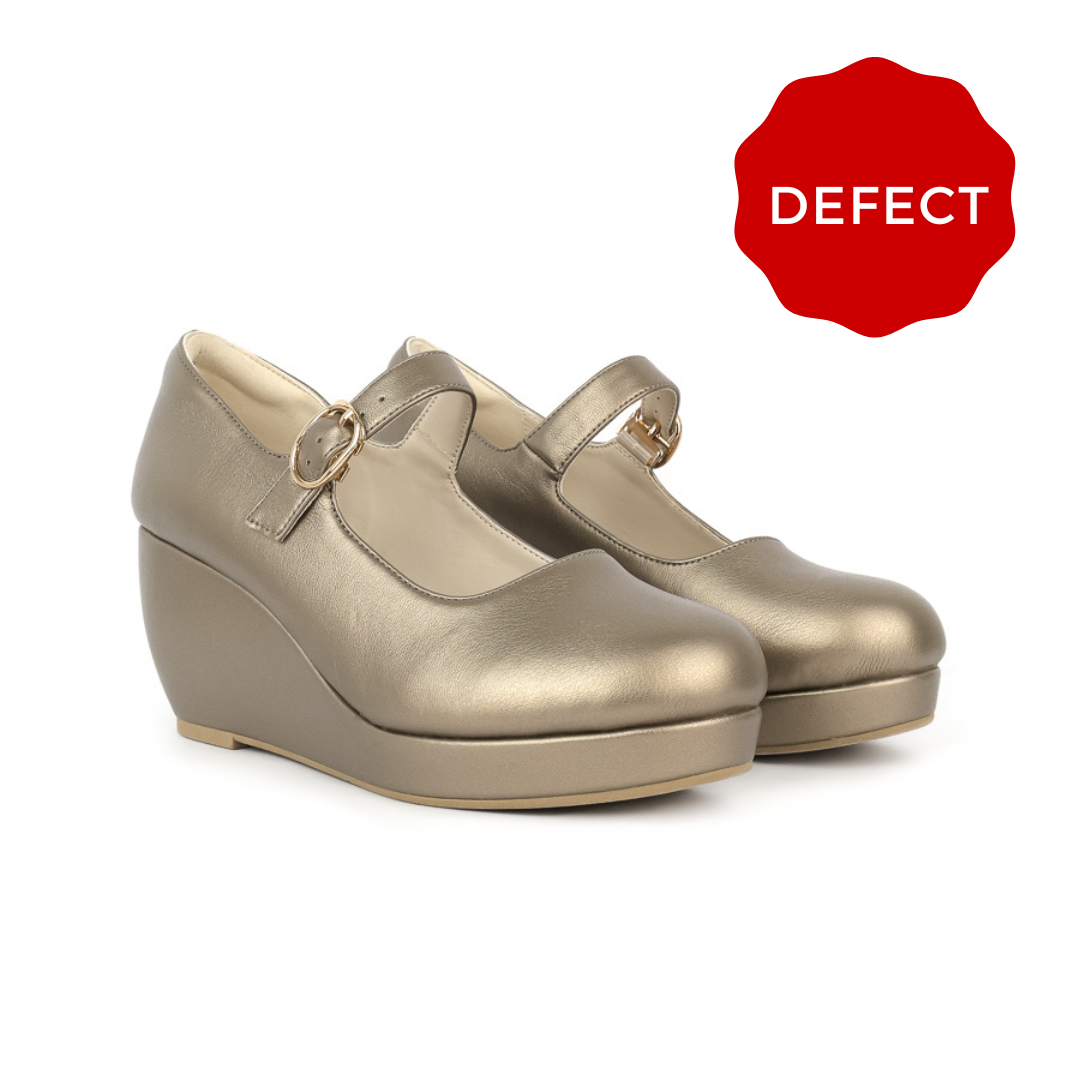 Defect Ruby Mary Jane Buckle Wedge