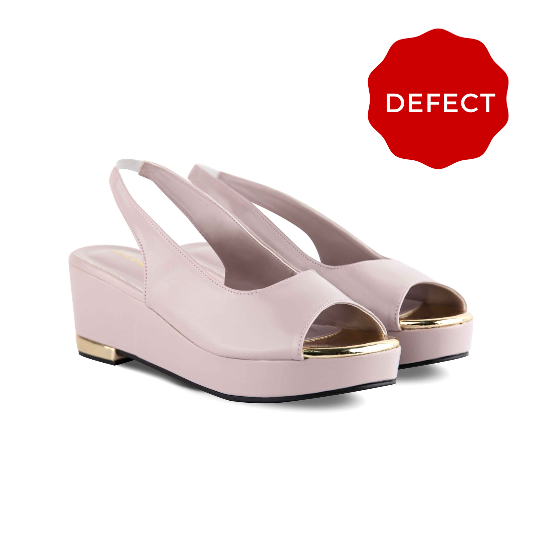 Defect Dhea Slingback Peep Toe Wedge