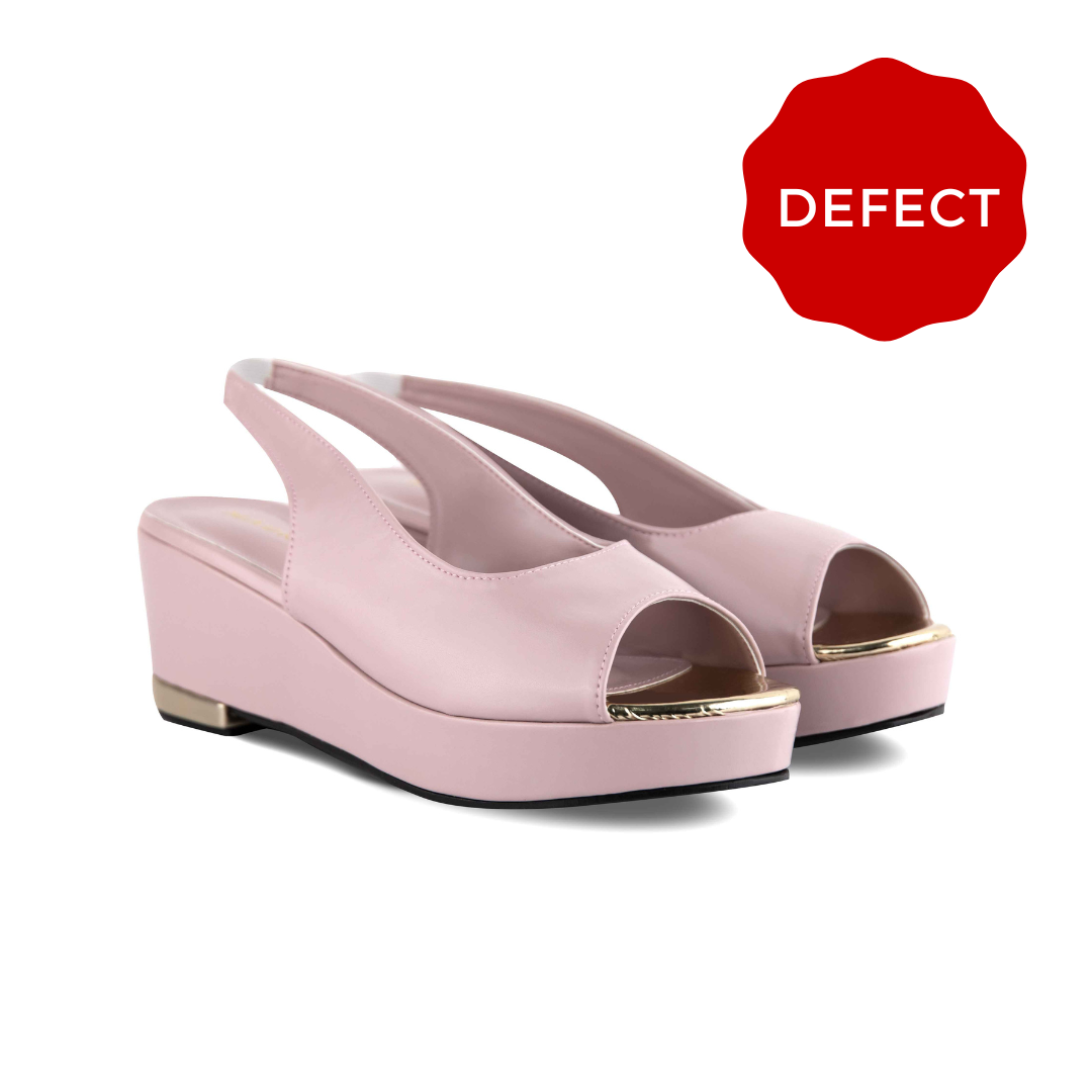 Defect Dhea Slingback Peep Toe Wedge