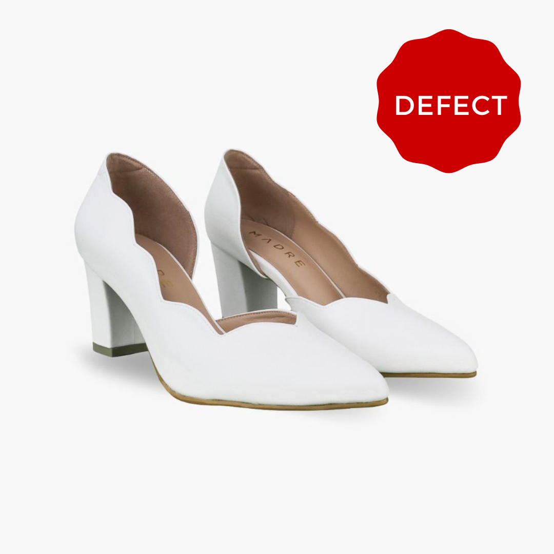 Defect Lily Scallop Block Heel