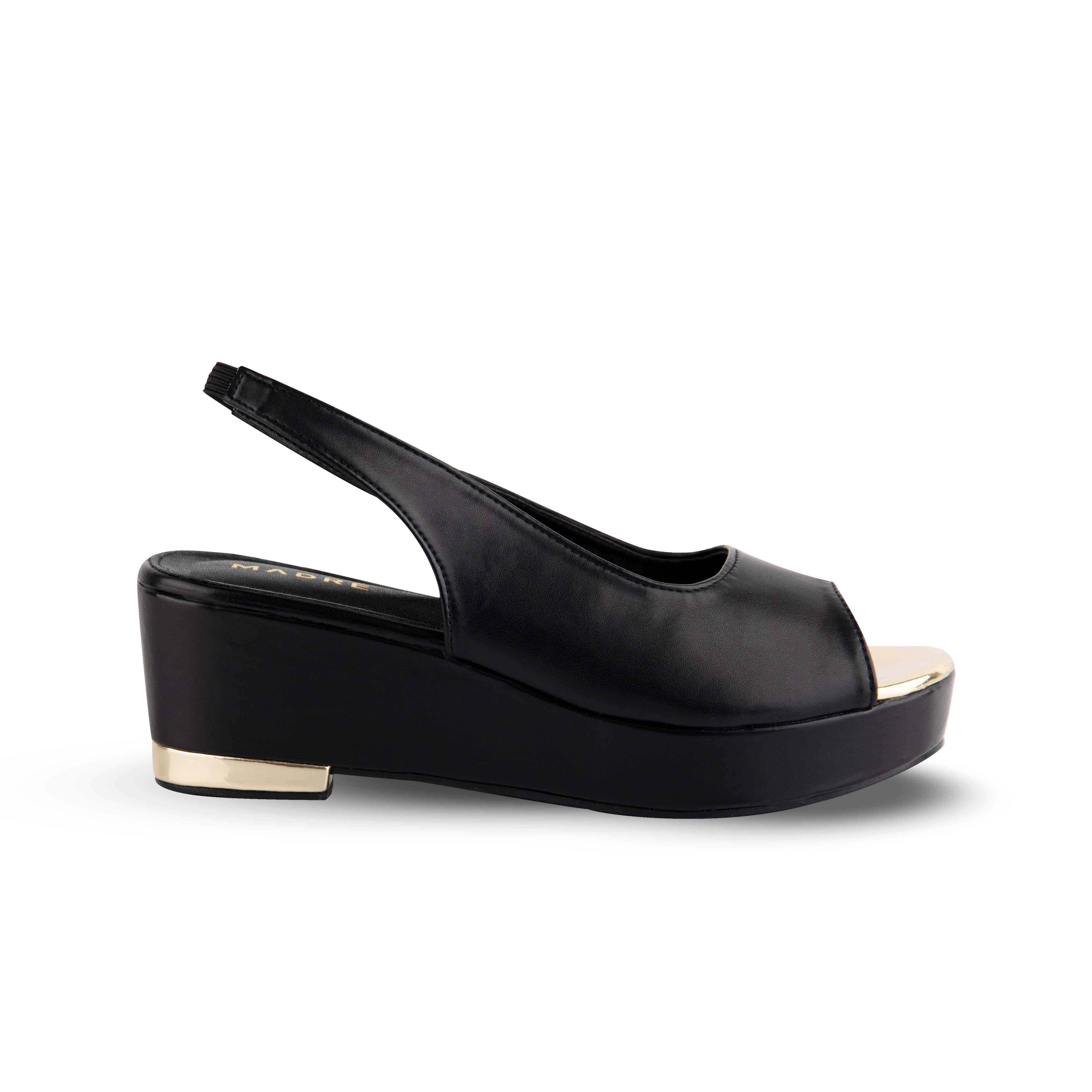 Dhea Slingback Peep Toe Wedge