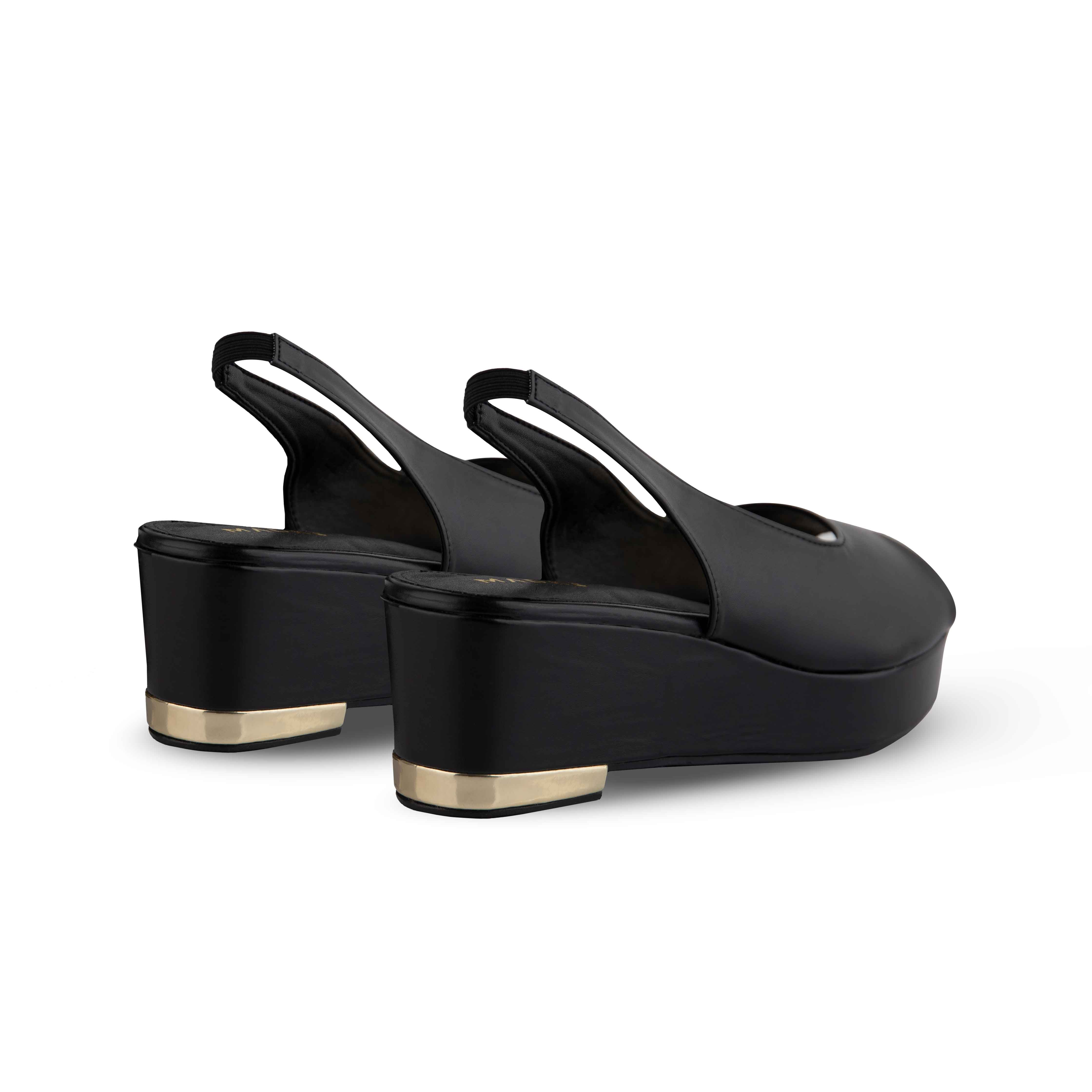 Dhea Slingback Peep Toe Wedge