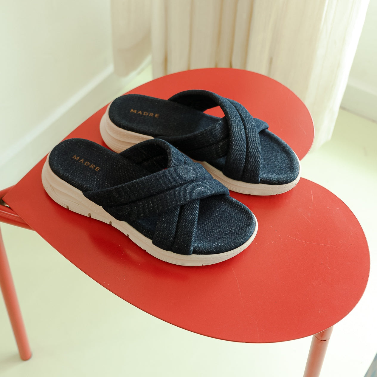 Rika Criss-Cross Cushion Sandal