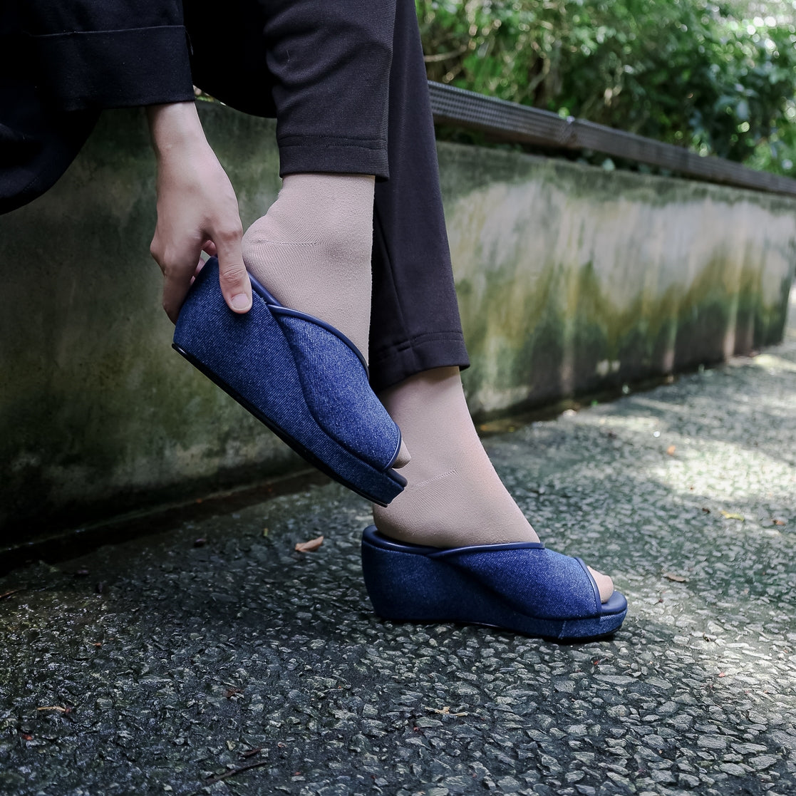 Ratna Peep Toe Wedge Sandal