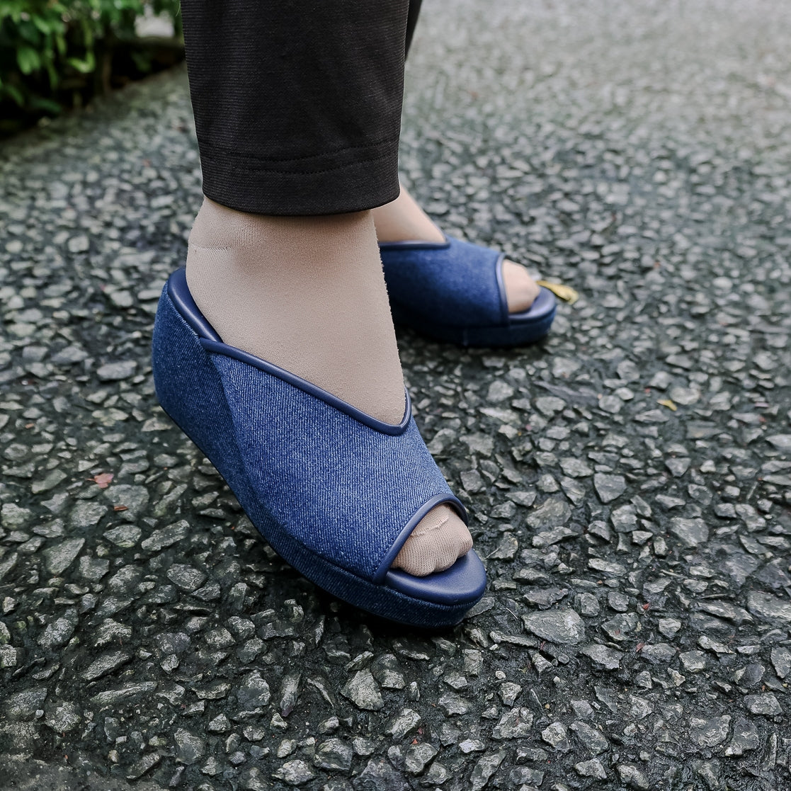 Ratna Peep Toe Wedge Sandal