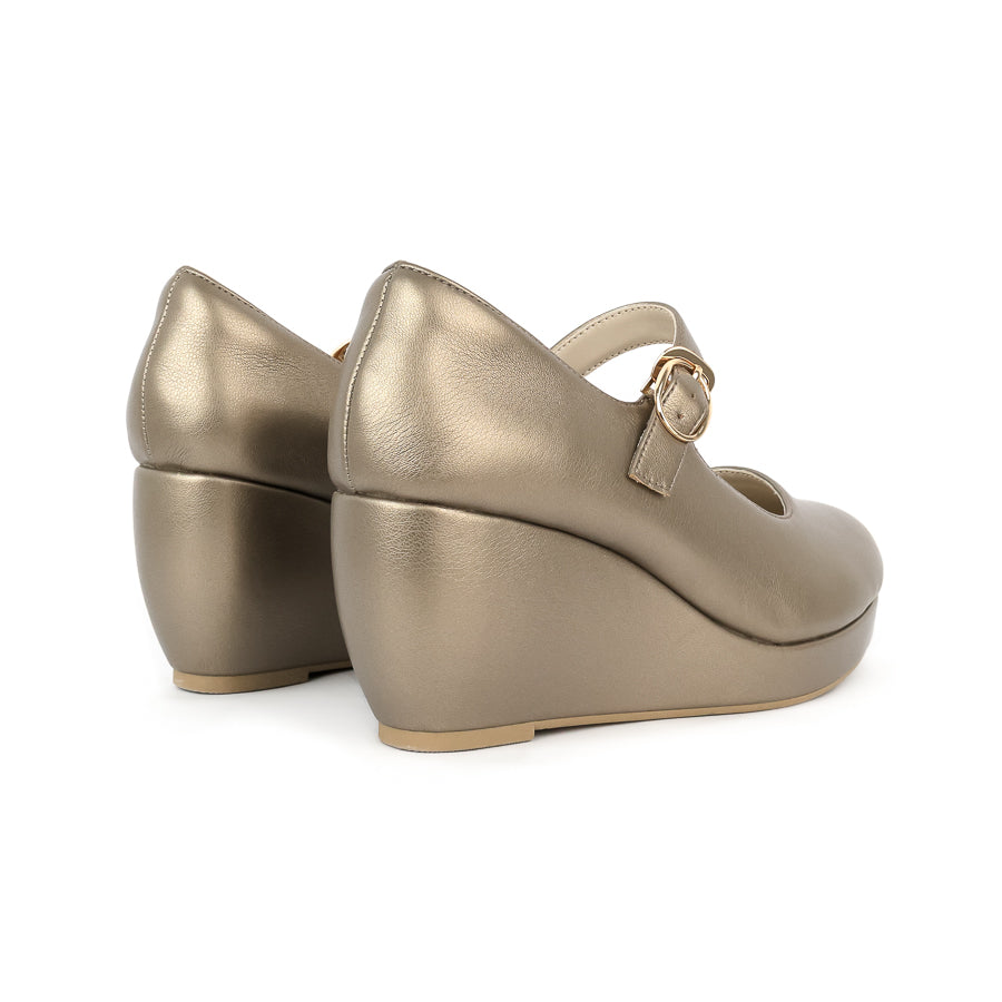 Defect Ruby Mary Jane Buckle Wedge