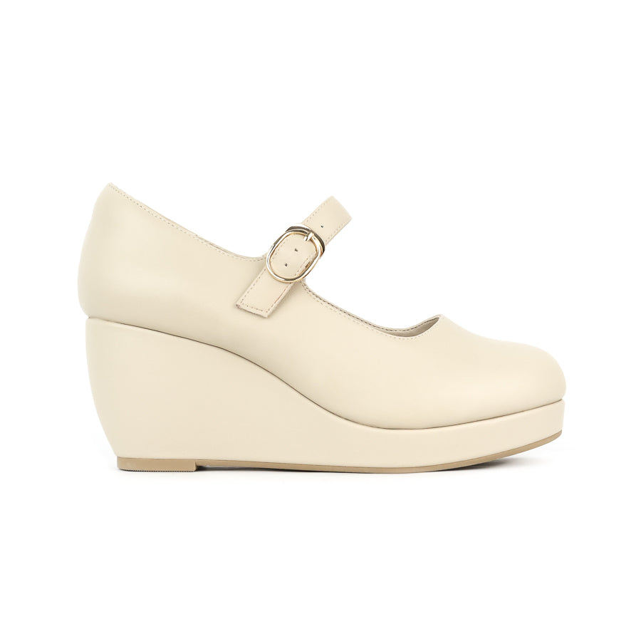 Defect Ruby Mary Jane Buckle Wedge