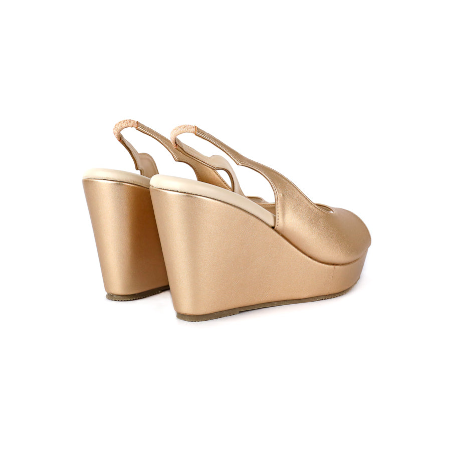 Elina Peep Toe Slingback Wedge