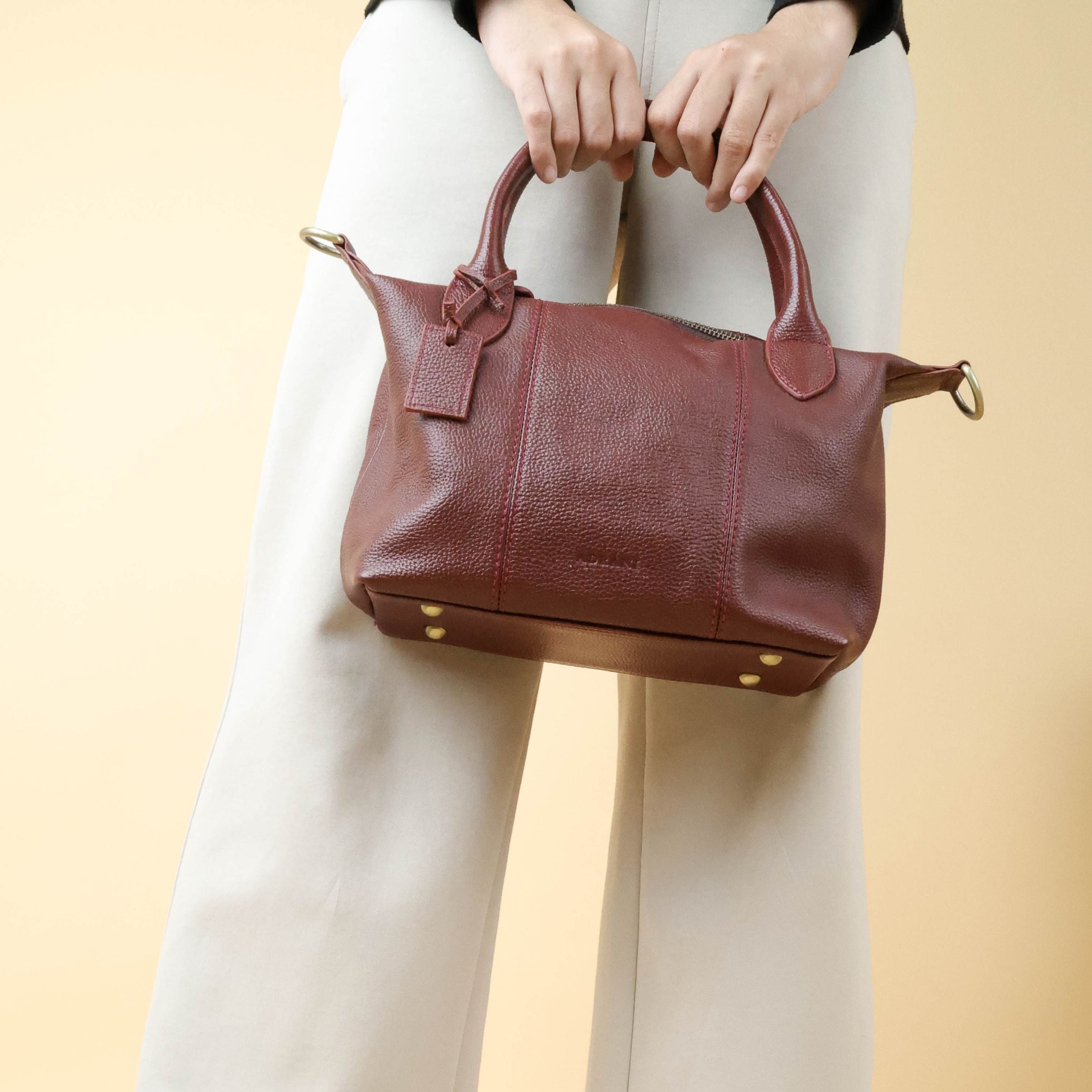 Siena Leather Tote Bag by ADRANI