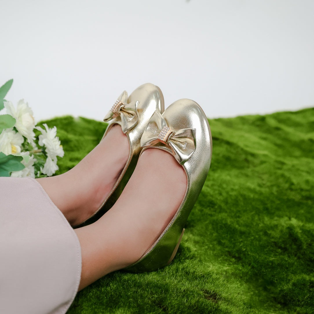 Tiana Kids Ballerina Bow Pump