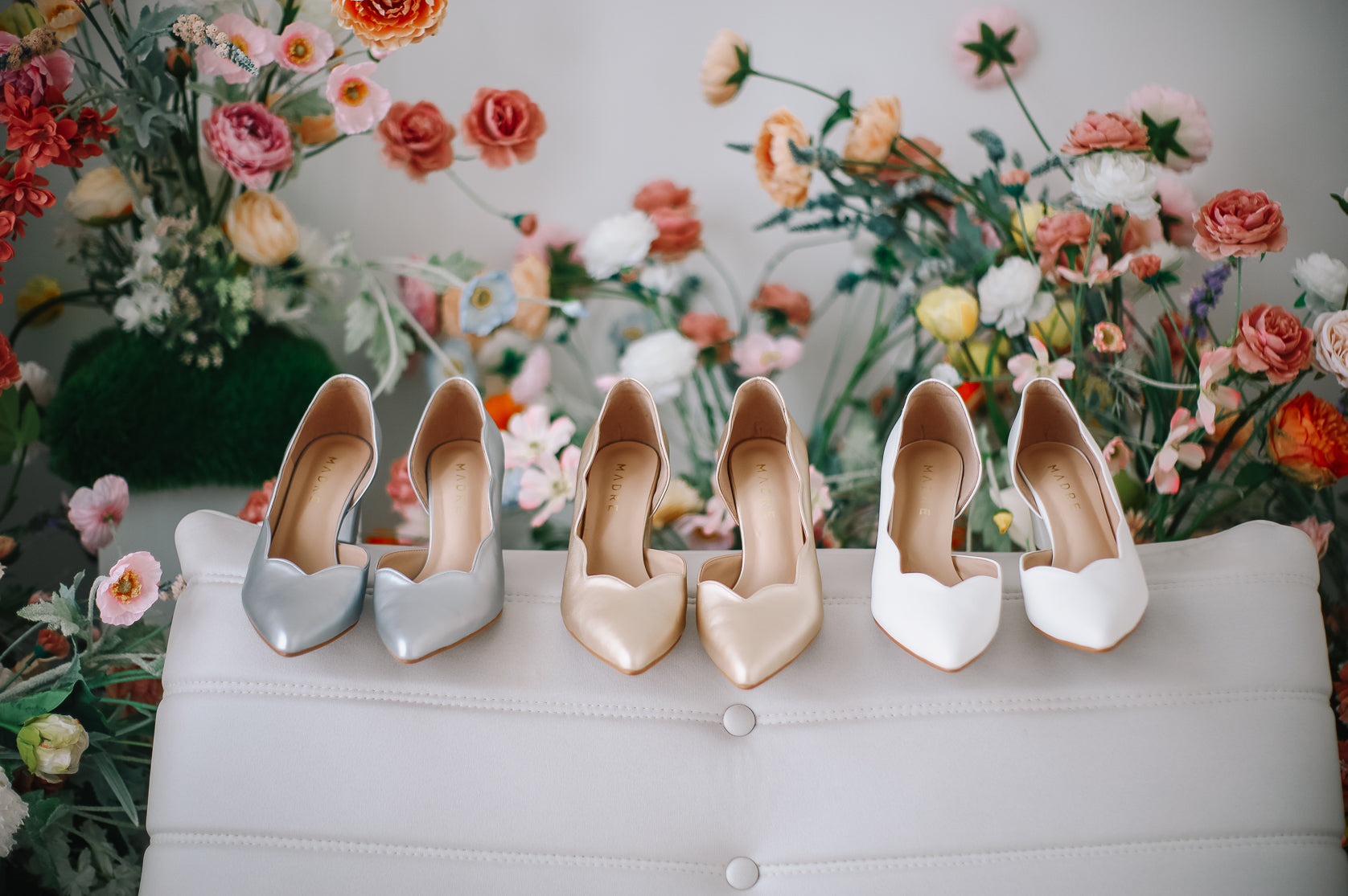 Defect Lily Scallop Block Heel