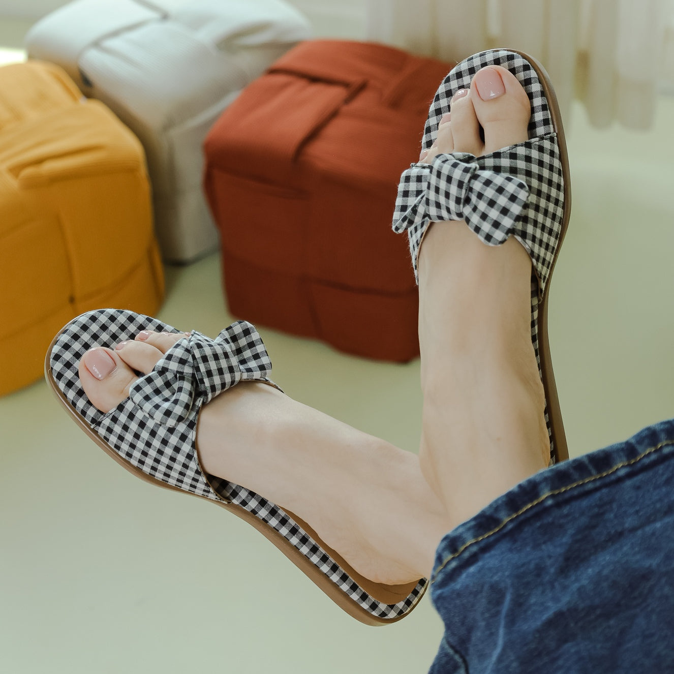 Lola Bow Slip-On Flats