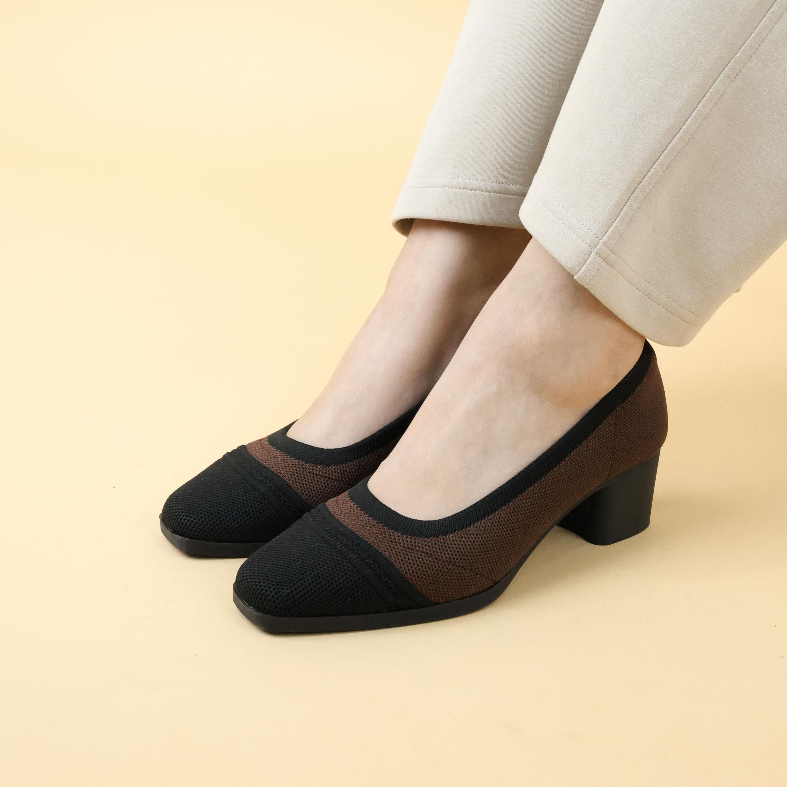 Twyla Knit Block Heel
