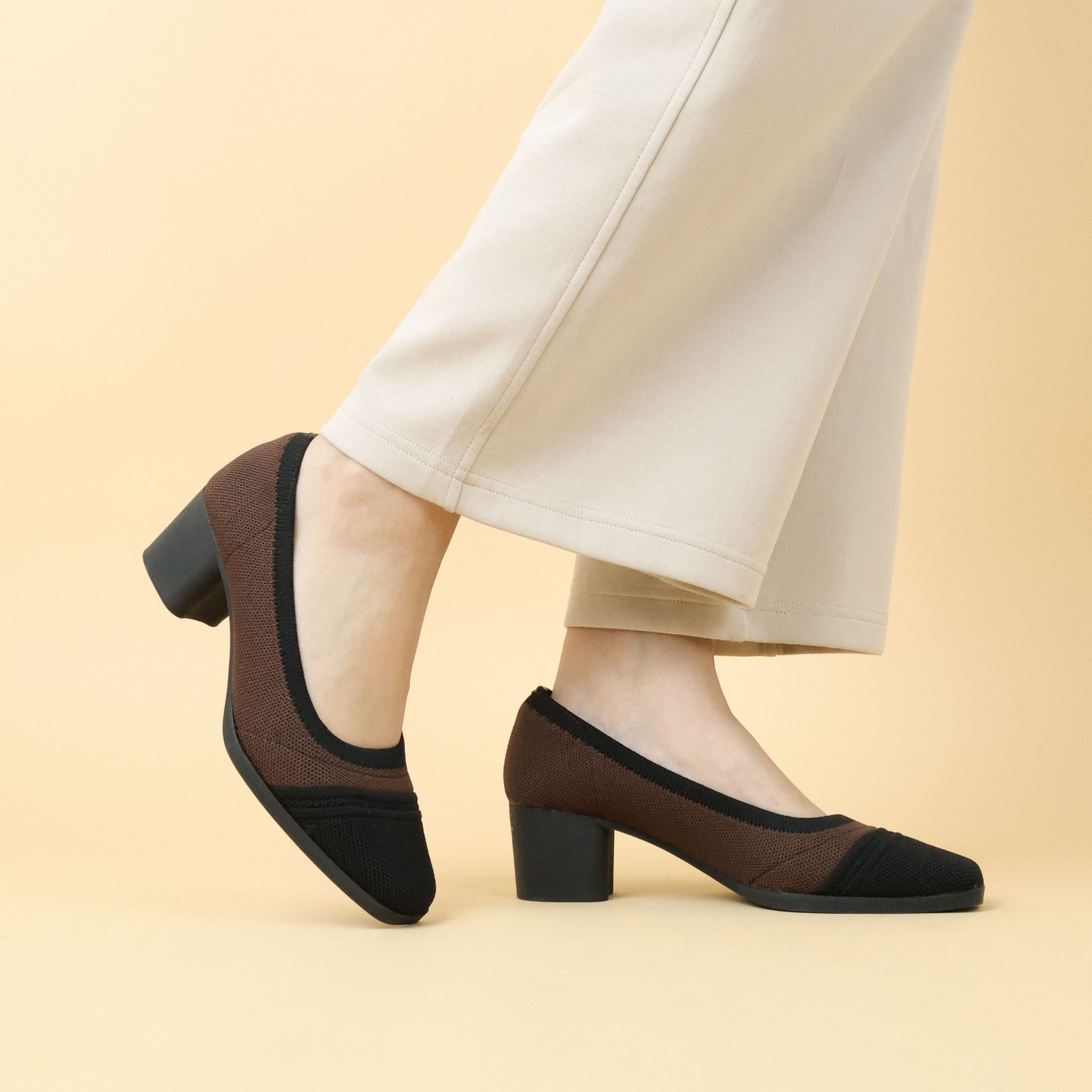 Twyla Knit Block Heel