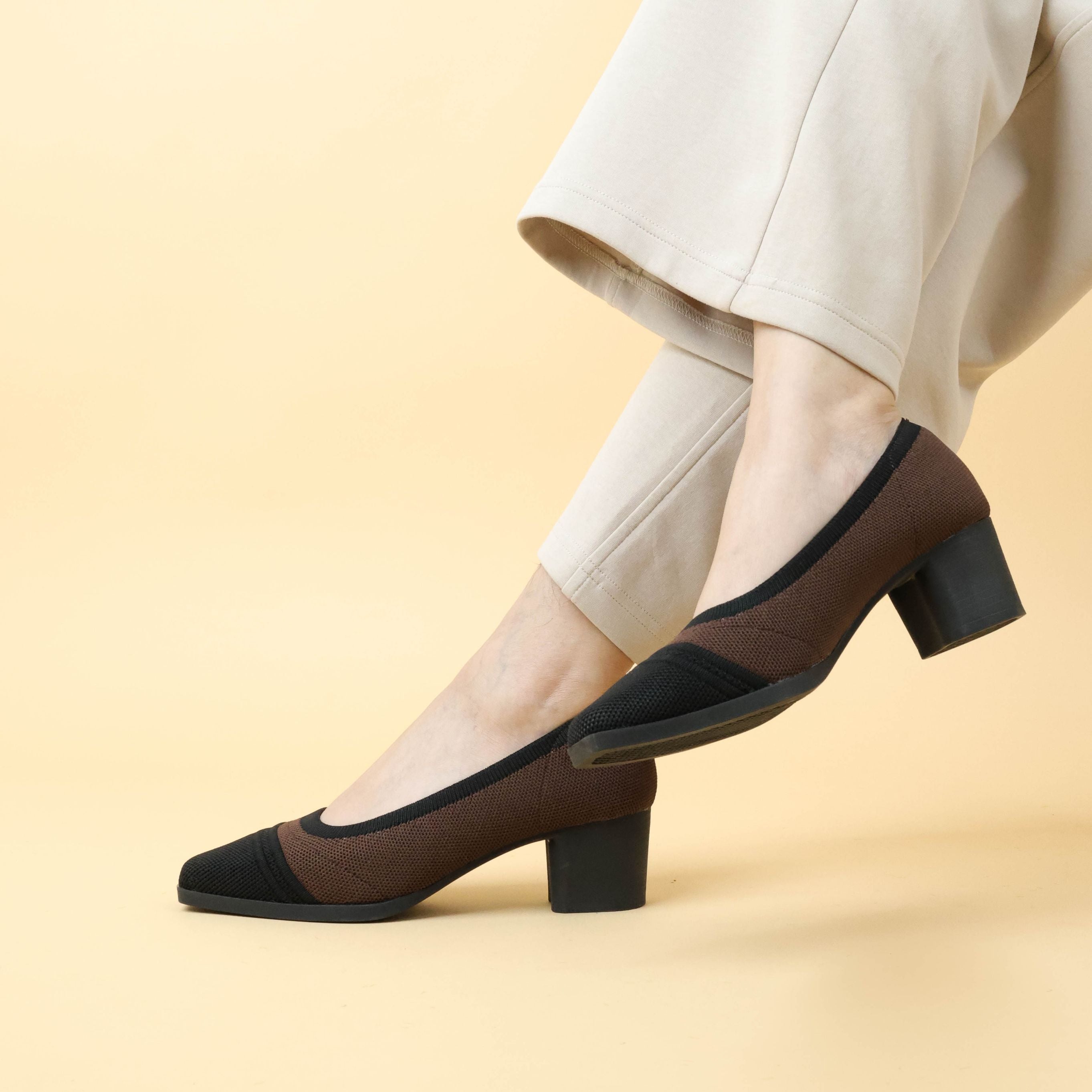 Twyla Knit Block Heel