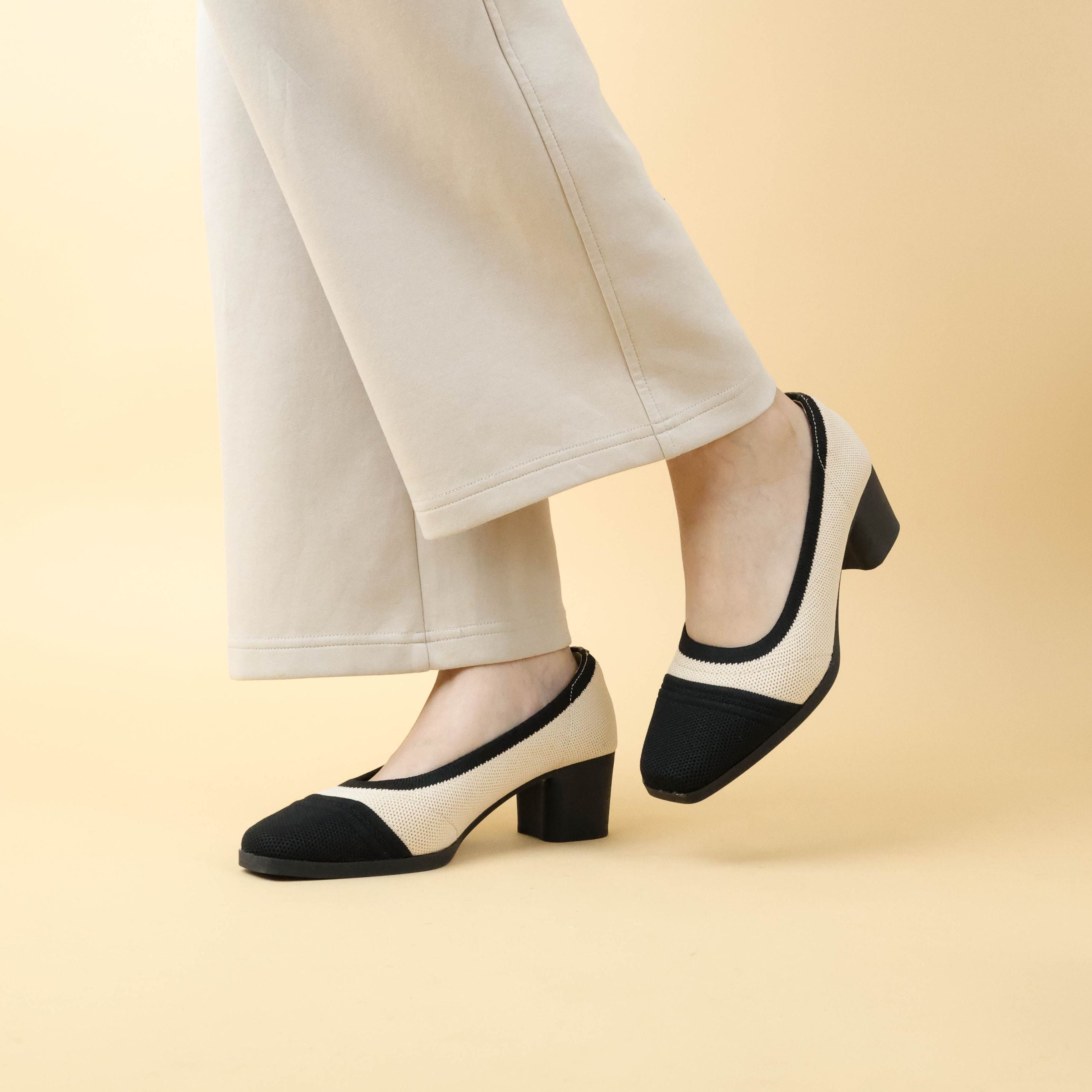 Twyla Knit Block Heel