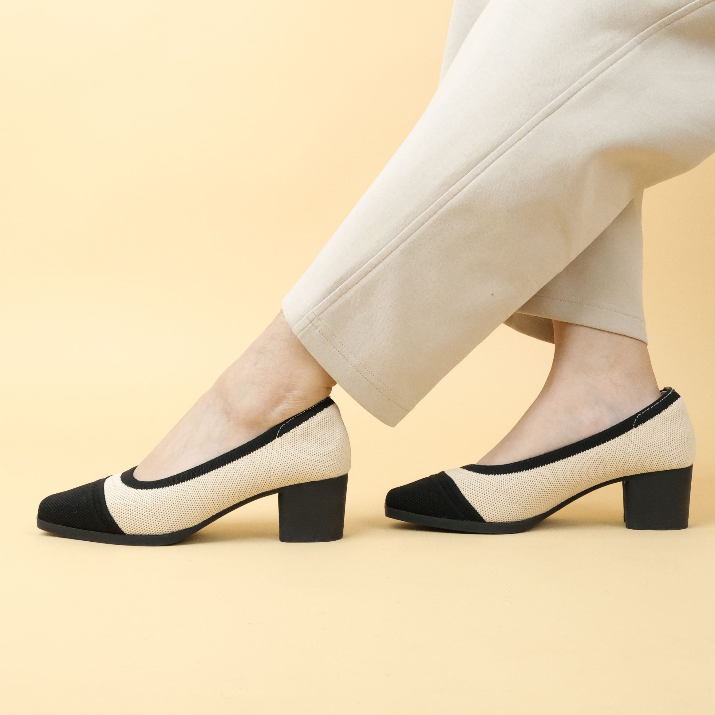 Twyla Knit Block Heel